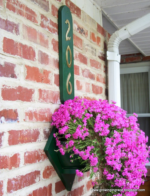 , DIY House Number Flower Hanger, Growing in Grace