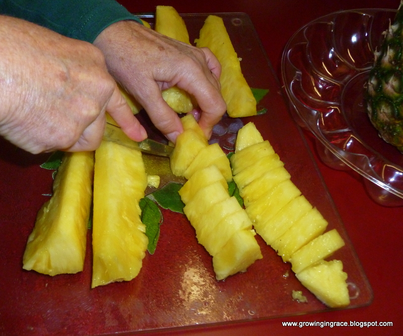 , Pineapple Cut-Up Made Easy, Growing in Grace