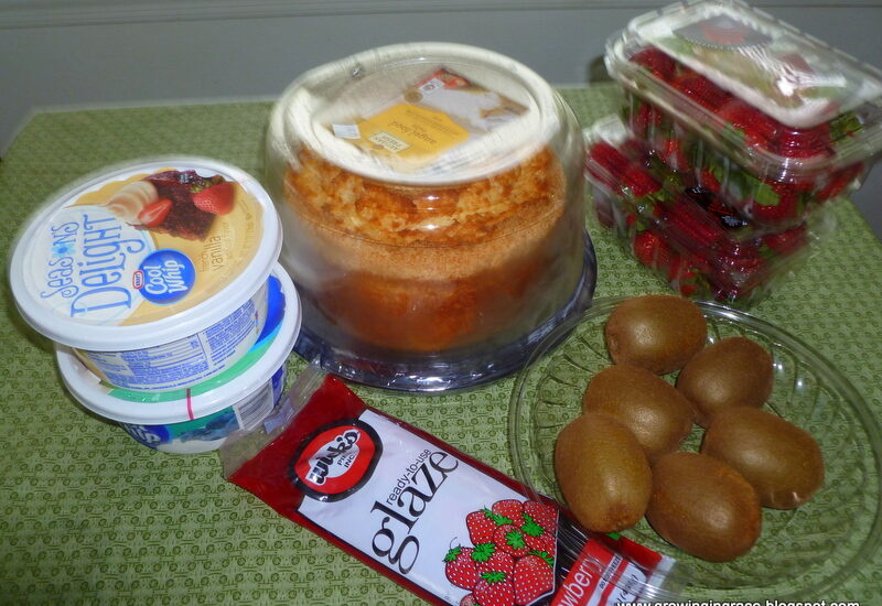 Growing in Grace | Strawberry,Kiwi, Angel Food Cake