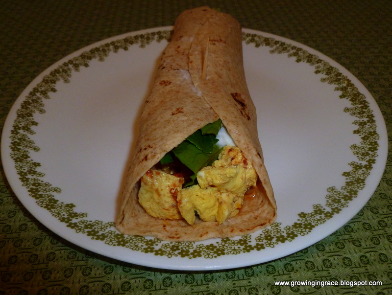 , Mexican Egg &#038; Bacon Wrap, Growing in Grace