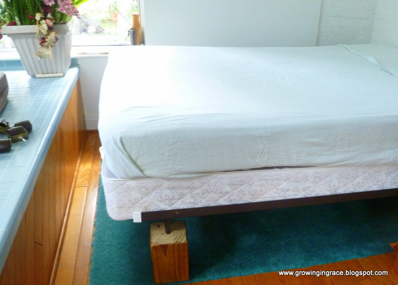 , DIY Bed Risers for Extra Storage, Growing in Grace