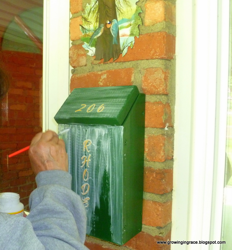 , DIY Mounted Mailbox, Growing in Grace