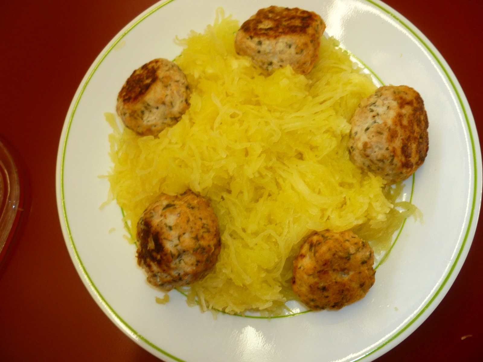 , Spaghetti Squash with Alfredo Sauce and Meatballs, Growing in Grace
