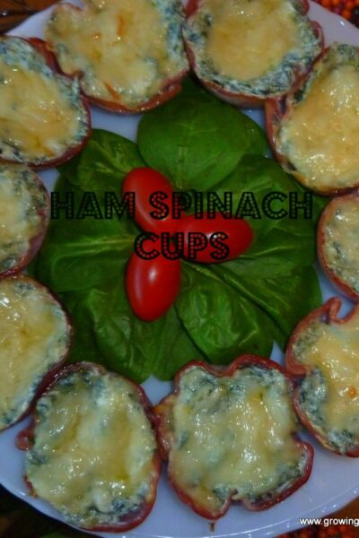 Growing in Grace | Ham Spinach Cups