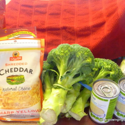 Growing in Grace | Cheesy Broccoli and Cauliflower Casserole