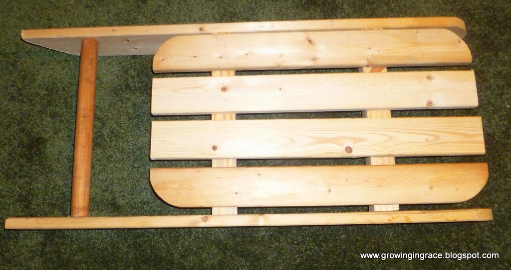 , DIY Decorative Sled, Growing in Grace