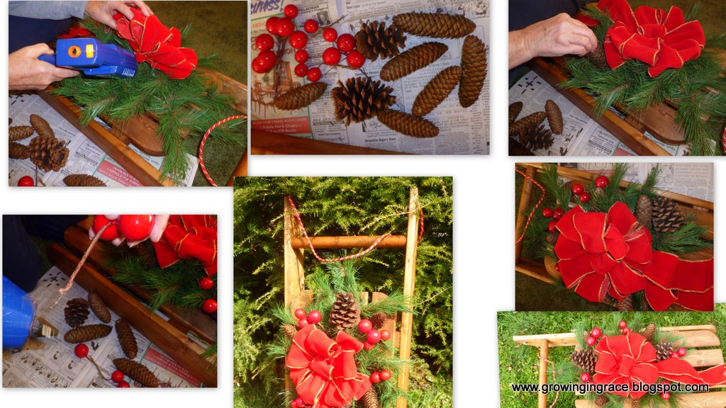 , DIY Decorative Sled, Growing in Grace
