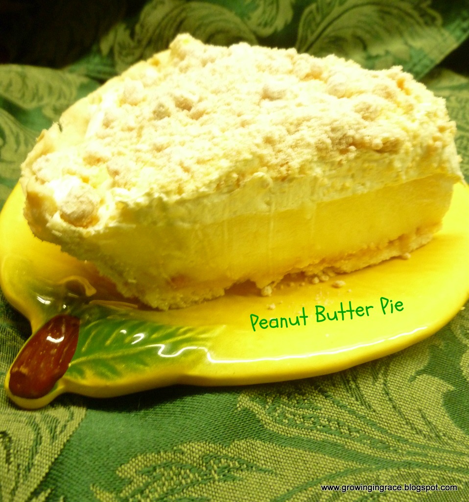 , Peanut Butter Pie, Growing in Grace