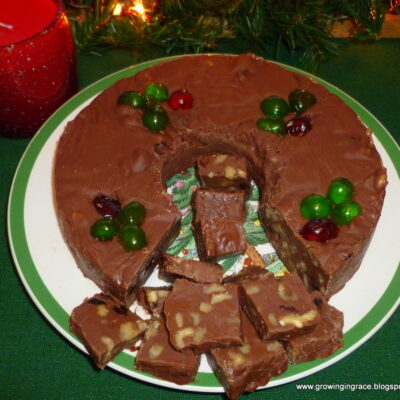 Growing in Grace | 5 Minute Fudge Wreath