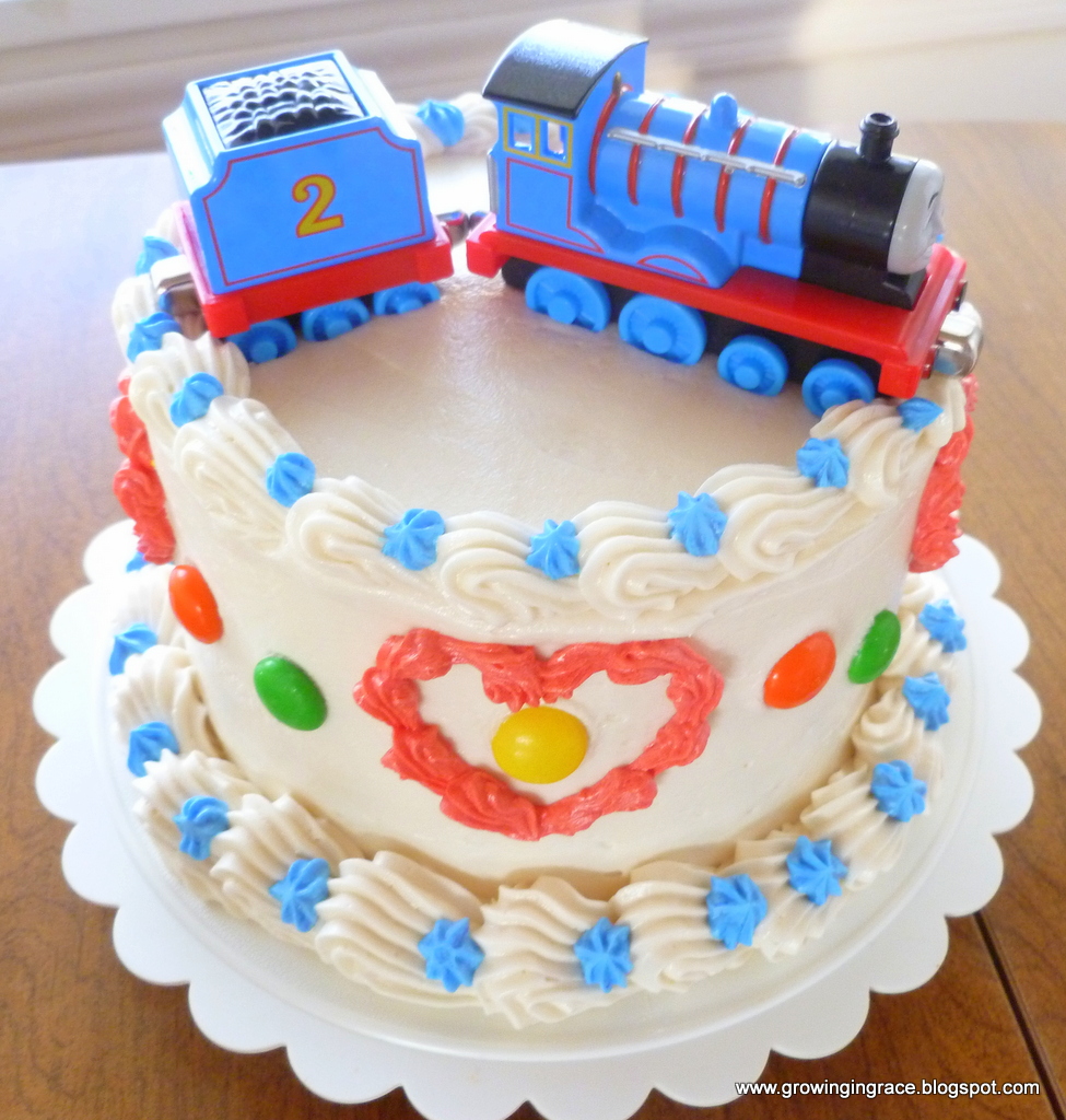 , Thomas the Tank Birthday Cake, Growing in Grace