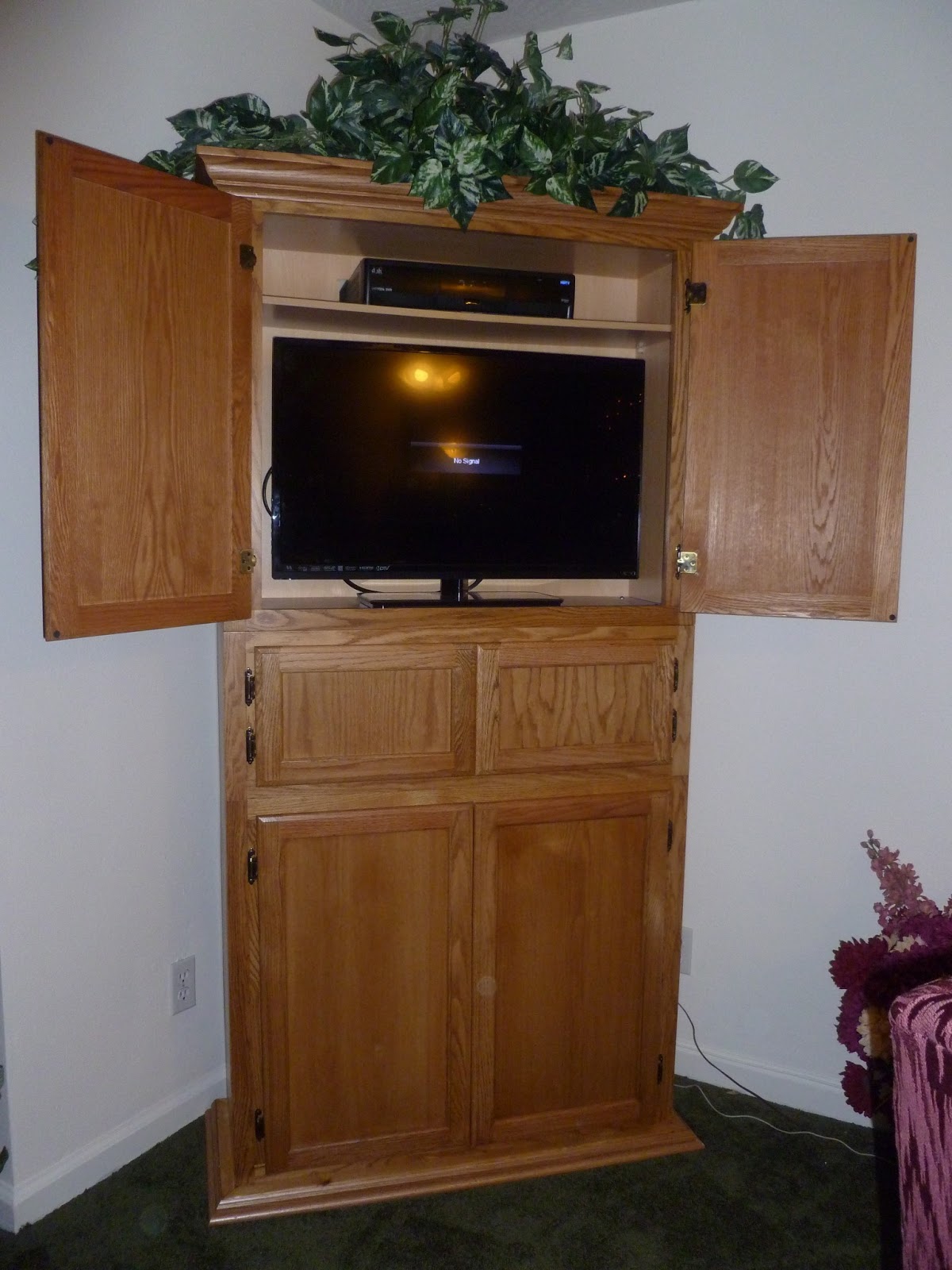, DIY Entertainment Center, Growing in Grace