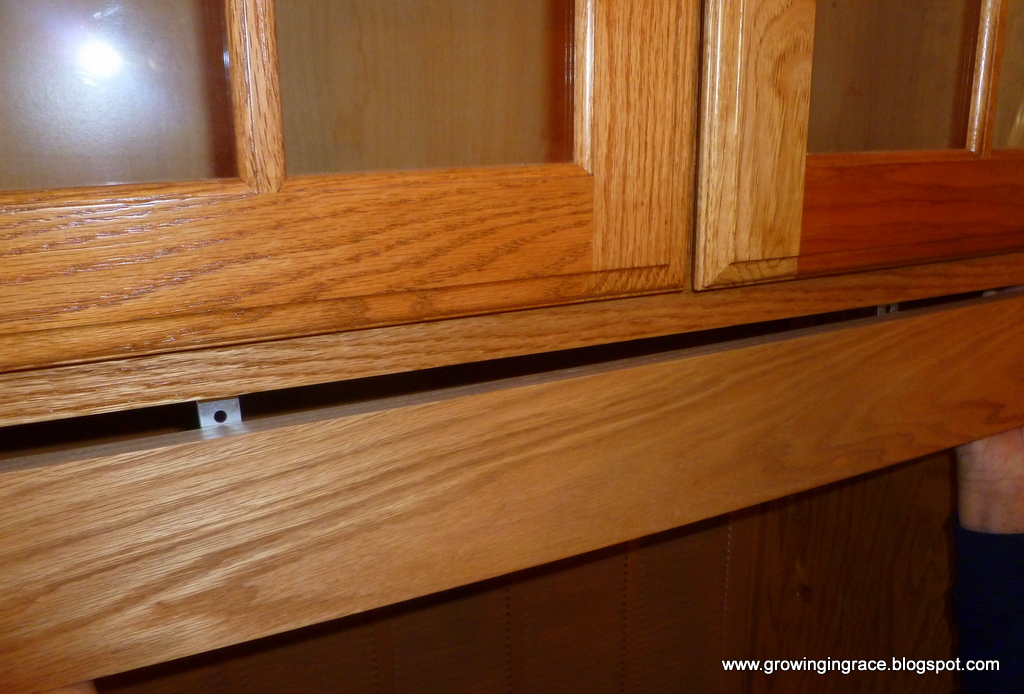 , DIY China Cabinet, Growing in Grace