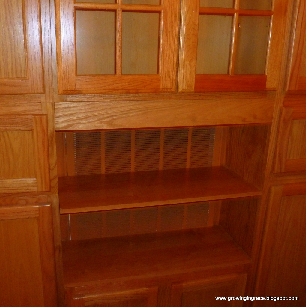 , DIY China Cabinet, Growing in Grace