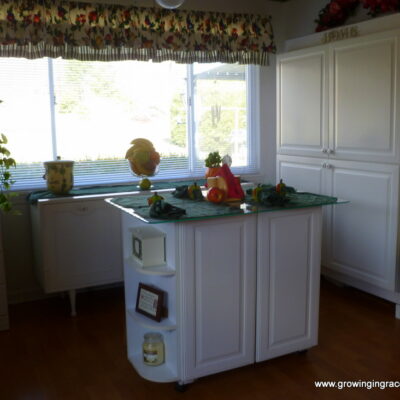 Growing in Grace | Kitchen Cabinet Island