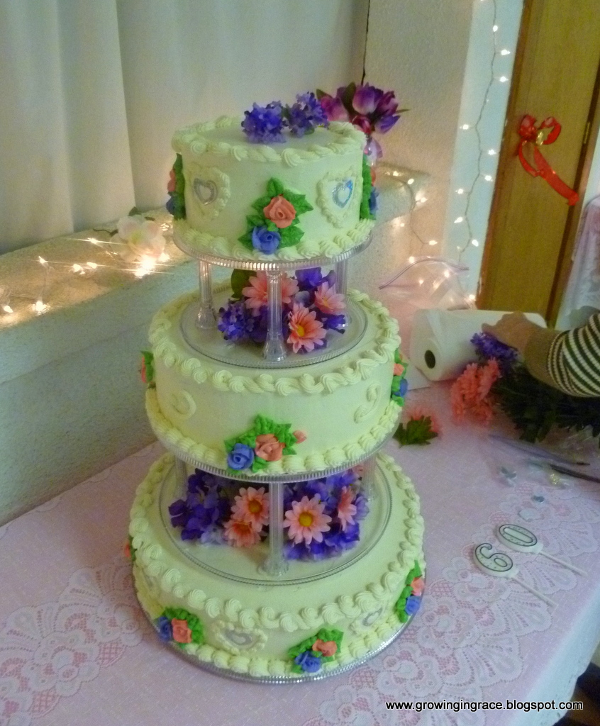 , 60th Wedding Anniversary Cake, Growing in Grace