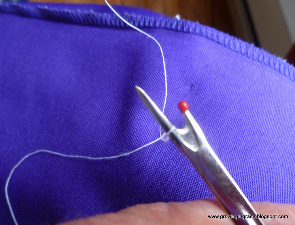 , Sewing Buttons on Using Sewing Machine, Growing in Grace