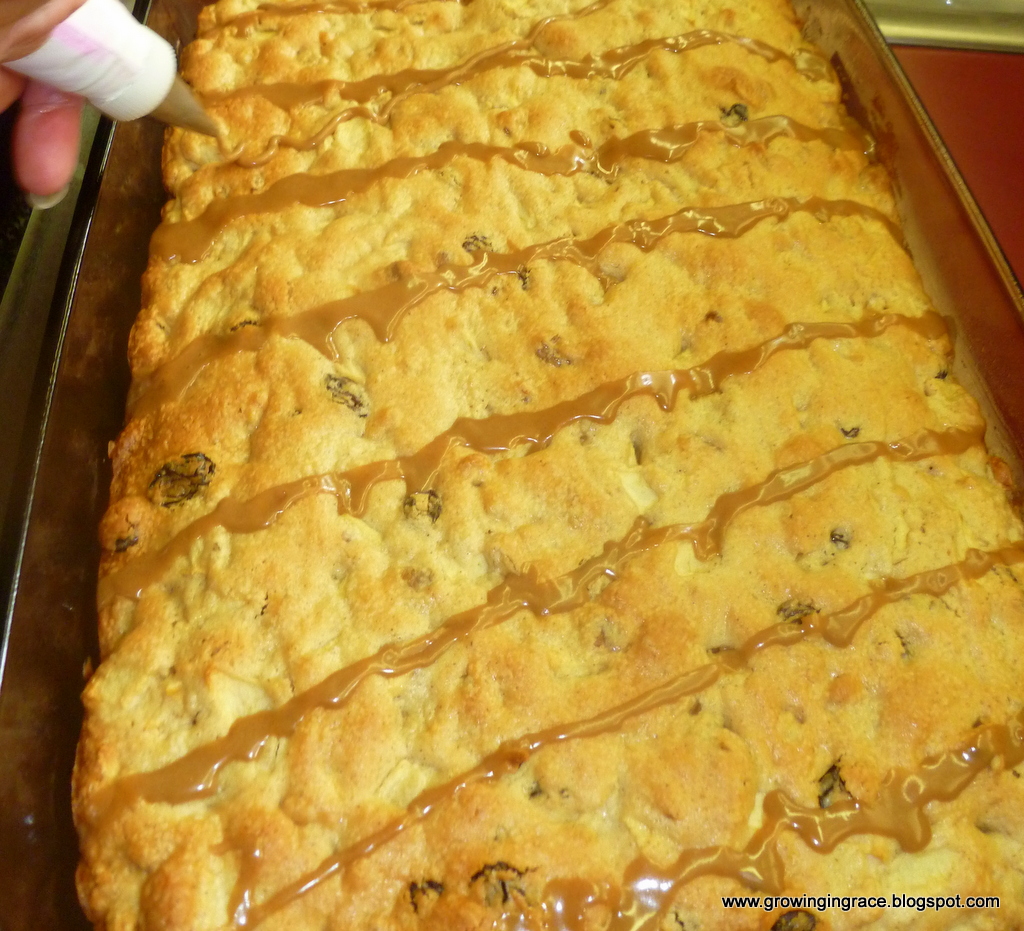 , Apple Walnut Cake with Maple Drizzle, Growing in Grace