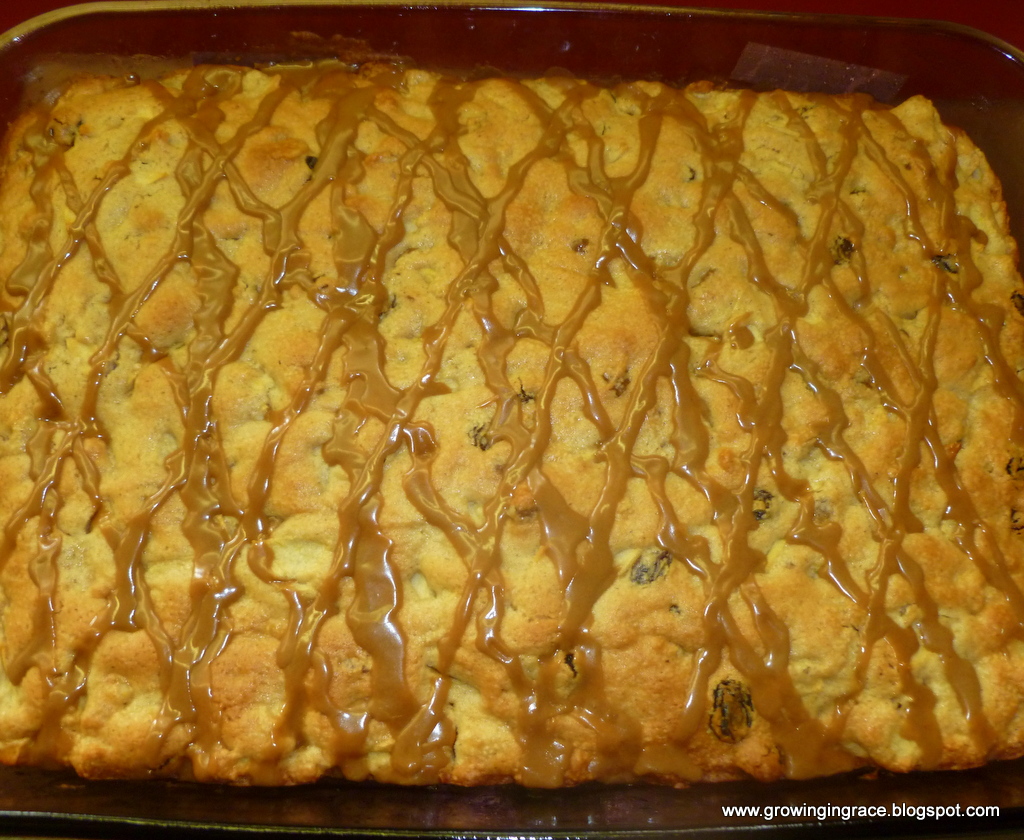 , Apple Walnut Cake with Maple Drizzle, Growing in Grace