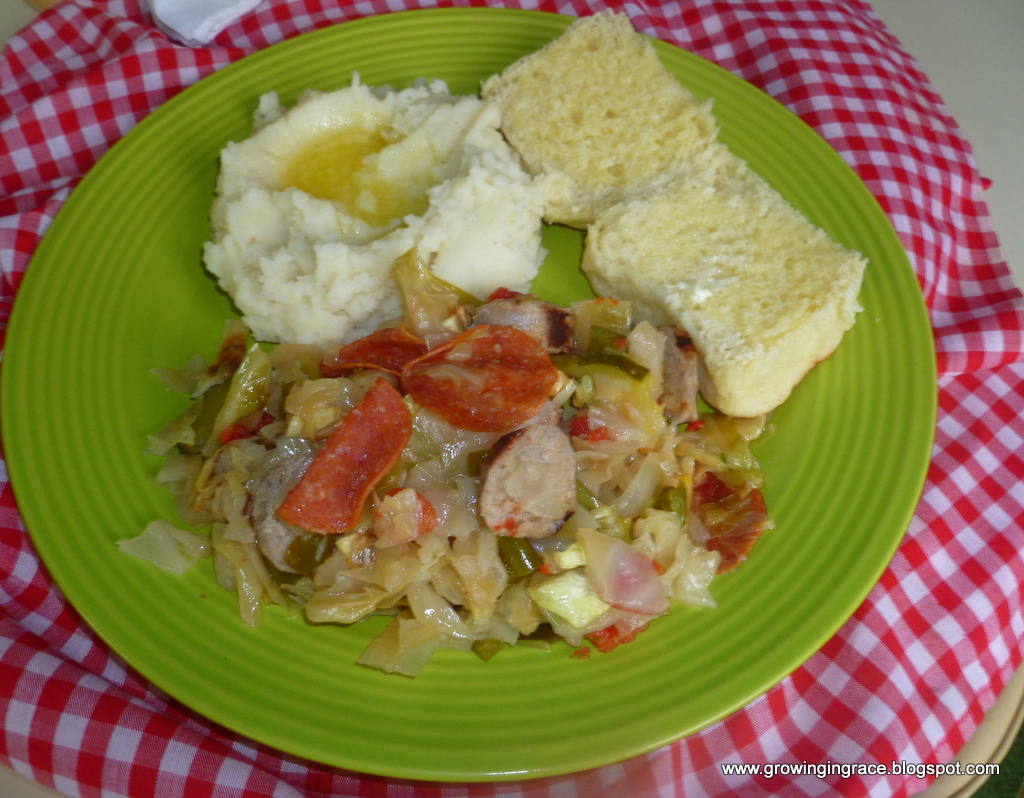 Growing in Grace | Vegetable Medley with Pepperoni and Italian Sausage , Vegetable Medley with Pepperoni and Italian Sausage, Growing in Grace