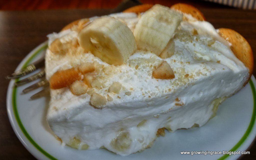 , Banana Pudding with Cream Cheese, Growing in Grace
