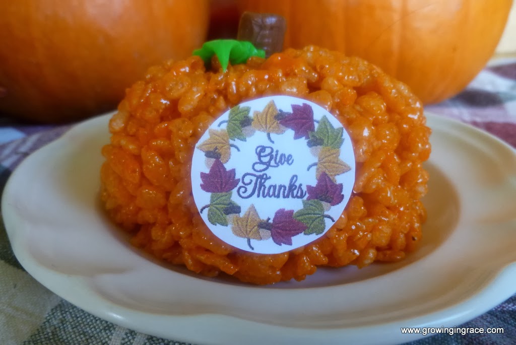 , Thanksgiving Pumpkins, Growing in Grace
