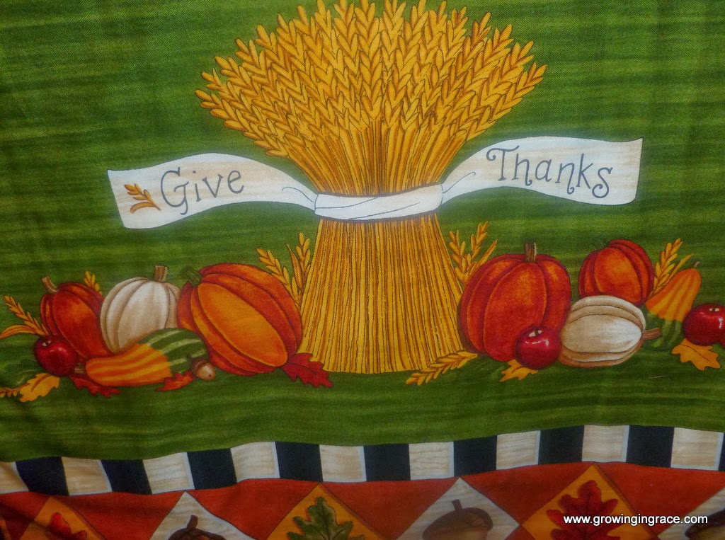 , Thanksgiving Wall Hanging, Growing in Grace