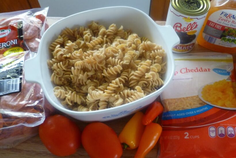 Growing in Grace | Rotini Pasta Salad with Pepperoni