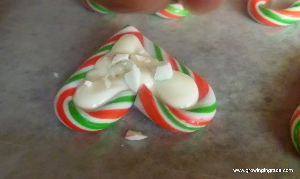 , Candy Cane Bark Hearts, Growing in Grace