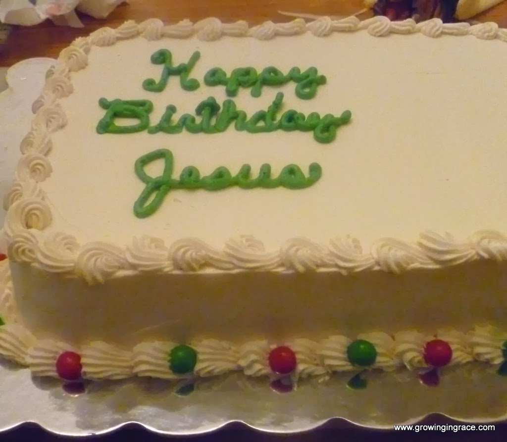 , Jesus Birthday Cake, Growing in Grace