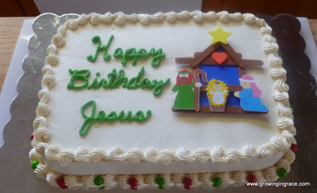 , Jesus Birthday Cake, Growing in Grace
