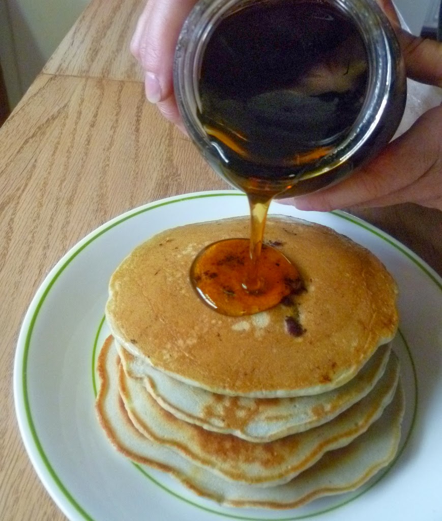 , Healthy Blueberry Pancakes, Growing in Grace