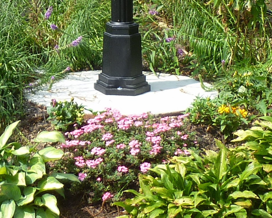 , DIY Flower Bed Lamp Post, Growing in Grace