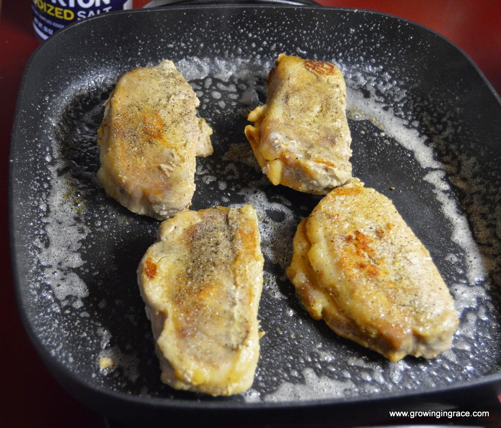 , Stuffed Pork Chops with Craisins Sauce, Growing in Grace